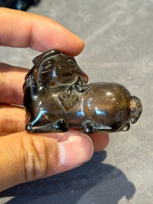 Six Chinese smoky quartz animal-form snuff bottles, 19th/20th C. — photo 28