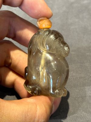 Six Chinese smoky quartz animal-form snuff bottles, 19th/20th C. — photo 4