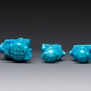 Six Chinese turquoise-glazed wares, 19/20th C. — photo 12
