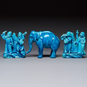 Six Chinese turquoise-glazed wares, 19/20th C. — photo 2