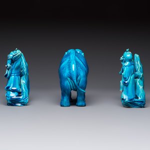 Six Chinese turquoise-glazed wares, 19/20th C. — photo 3