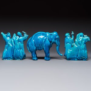 Six Chinese turquoise-glazed wares, 19/20th C. — photo 4