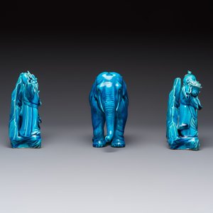Six Chinese turquoise-glazed wares, 19/20th C. — photo 5