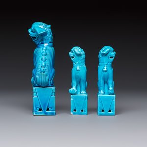 Six Chinese turquoise-glazed wares, 19/20th C. — photo 9