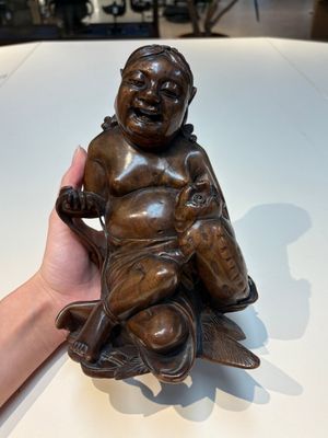 Six Chinese wooden and bamboo carvings, 19/20th C. — photo 13