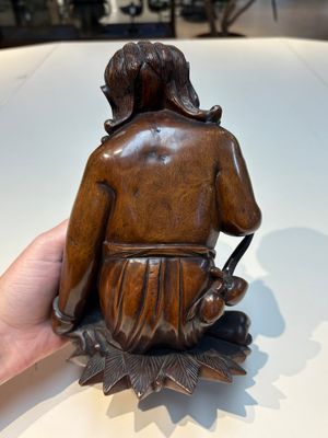 Six Chinese wooden and bamboo carvings, 19/20th C. — photo 15