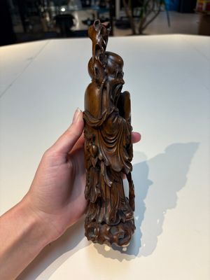 Six Chinese wooden and bamboo carvings, 19/20th C. — photo 4