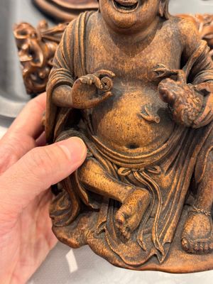 Six Chinese wooden and bamboo carvings, 19/20th C. — photo 43