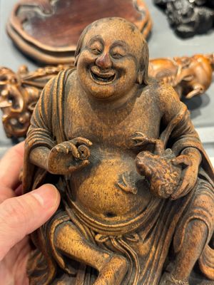 Six Chinese wooden and bamboo carvings, 19/20th C. — photo 44