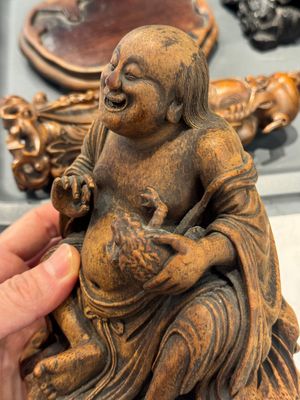 Six Chinese wooden and bamboo carvings, 19/20th C. — photo 45