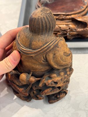 Six Chinese wooden and bamboo carvings, 19/20th C. — photo 49