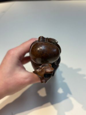 Six Chinese wooden and bamboo carvings, 19/20th C. — photo 5