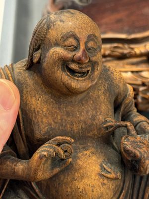 Six Chinese wooden and bamboo carvings, 19/20th C. — photo 54