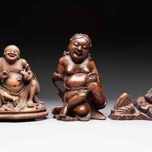 Six Chinese wooden and bamboo carvings, 19/20th C. — photo 2