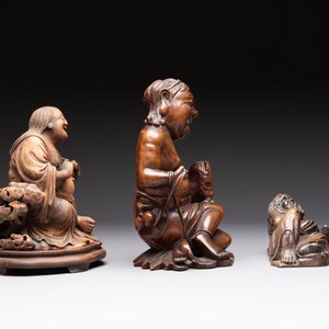 Six Chinese wooden and bamboo carvings, 19/20th C. — photo 5