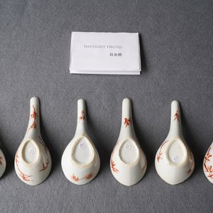 Six cuillères en porcelaine de Chine, 19/20ème — photo 16