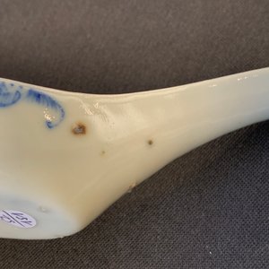 Six cuillères en porcelaine de Chine en bleu et blanc, 19/20ème — photo 8