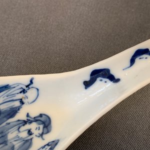 Six cuillères en porcelaine de Chine en bleu et blanc, 19/20ème — photo 9