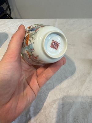 Six fine Chinese famille rose 'Xi Xiang Ji' cups and saucers, Xianfeng mark and of the period — photo 50