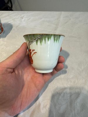 Six fine Chinese famille rose 'Xi Xiang Ji' cups and saucers, Xianfeng mark and of the period — photo 54