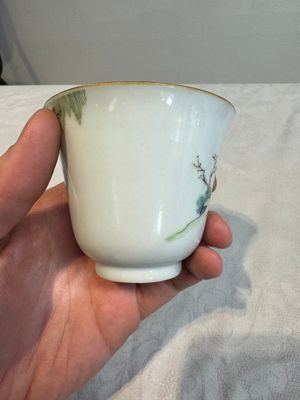 Six fine Chinese famille rose 'Xi Xiang Ji' cups and saucers, Xianfeng mark and of the period — photo 60