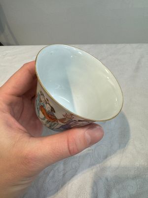 Six fine Chinese famille rose 'Xi Xiang Ji' cups and saucers, Xianfeng mark and of the period — photo 63