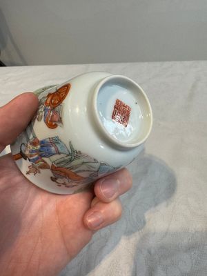 Six fine Chinese famille rose 'Xi Xiang Ji' cups and saucers, Xianfeng mark and of the period — photo 65