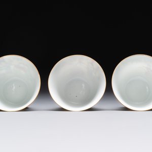 Six fine Chinese famille rose 'Xi Xiang Ji' cups and saucers, Xianfeng mark and of the period — photo 11