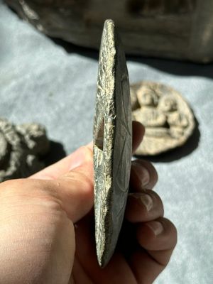 Six Gandhara grey schist fragments with divinities and floral design, 1/4th C. — 照片 20