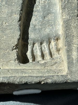 Six Gandhara grey schist fragments with divinities and floral design, 1/4th C. — 照片 39