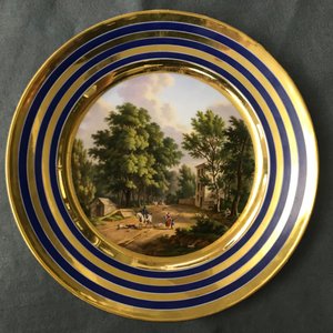 Six gilt porcelain plates, various origins, 18/19th C. — 照片 15