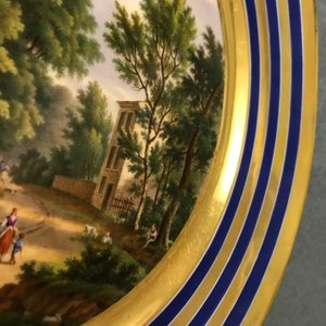 Six gilt porcelain plates, various origins, 18/19th C. — 照片 19