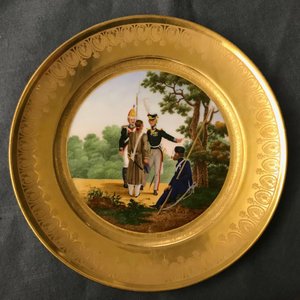 Six gilt porcelain plates, various origins, 18/19th C. — 照片 29