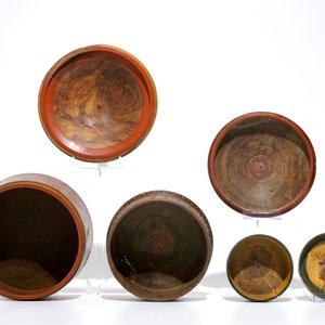 Six iron-mounted painted wood covered boxes, India and Afghanistan, 19/20th C. — photo 12