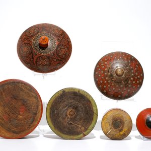 Six iron-mounted painted wood covered boxes, India and Afghanistan, 19/20th C. — photo 13