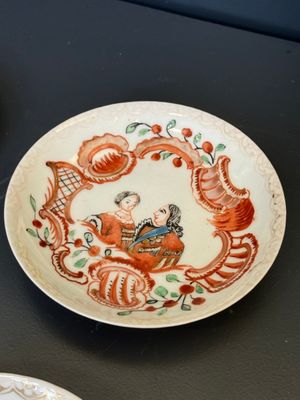 Six Japanese Dutch-decorated or Amsterdams bont 'William and Mary' cups and saucers, Edo, 18th C. — foto 10