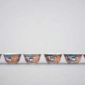 Six Japanese Imari porcelain cups and saucers, 18th C. — photo 5