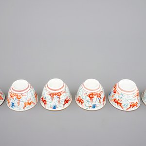 Six Japanese Kakiemon porcelain cups, 18th C. — photo 6