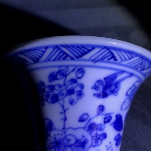 Six paires de vases miniatures en porcelaine de Chine bleu et blanc, Kangxi — photo 20