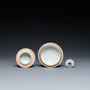 Six pièces en porcelaine de Chine en bleu et blanc, Qianlong — photo 11