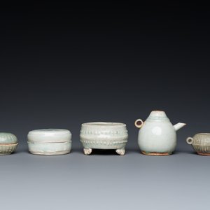 Six pièces en porcelaine de Chine en céladon et qingbai, Song et postérieur — photo 7
