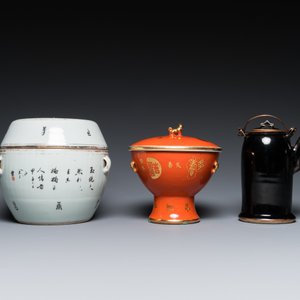 Six pièces en porcelaine de Chine, Qing et République — photo 10