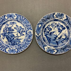 Six plats en porcelaine de Chine en bleu et blanc, Kangxi — photo 8