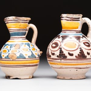 Six polychrome Spanish pottery wares, Talavera, 18th C. — photo 11