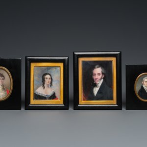 Six portrait miniatures, England and/or France, 19th C. — photo 2