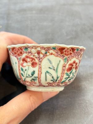 Six sets of Chinese famille rose cups and saucers, Yongzheng/Qianlong — photo 27