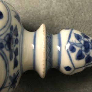 Six small Chinese blue and white vases, Kangxi — 照片 15