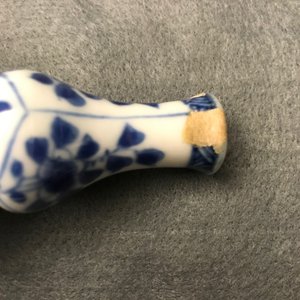 Six small Chinese blue and white vases, Kangxi — 照片 10