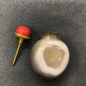 Six tabatières en agate et cristal de roche aiguillé, Chine, 19/20ème — photo 19