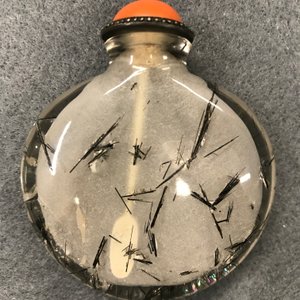 Six tabatières en agate et cristal de roche aiguillé, Chine, 19/20ème — photo 26